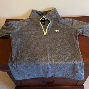 Pink 3 quarter zip long sleeve